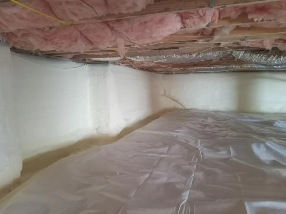 Crawl space encapsulation with closed-cell spray foam for Roof Leak Repair in Crooked River Ranch