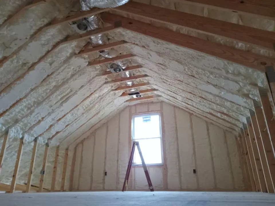 Spray foam roofing application for Crawl Space Insulation project in Crooked River Ranch